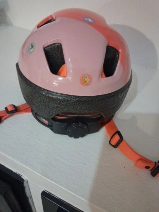Casco de bicicleta salmón talla S decatlon