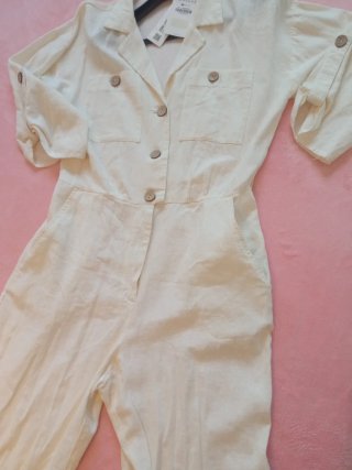 Mono blanco Zara,de lino