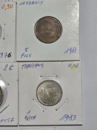 Lote 24 Monedas Asiáticas Variadas