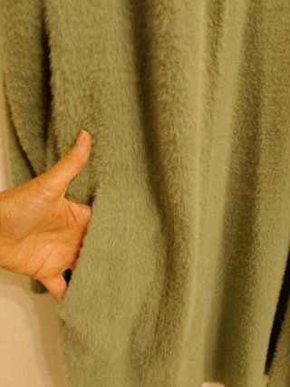 Cardigan lungo donna verde taglia unica