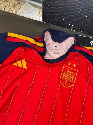 Camiseta España 2 Estrellas Talla M Roja