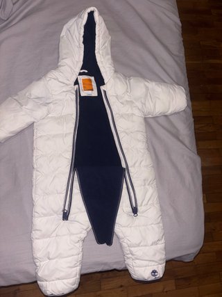 Buzo alcochado blanco para frio y nieve Timberland