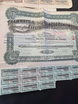 Lote Acciones Tranvías (Varias Compañías)