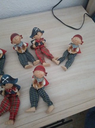 Lote 6 figuras piratas