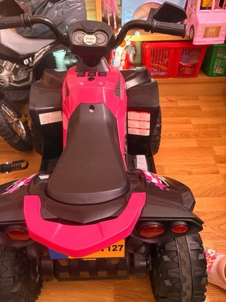Moto infantil SP-RT negra y rosa
