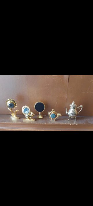 5 Relojes Decorativos Dorados 3€ unidad