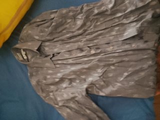 Camisa manga larga PAVO gris estampada