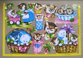 Lamina Cromos troquelados MLP 1594. Gatitos