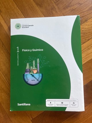 Libro Física y Química 1 Bachillerato Santillana