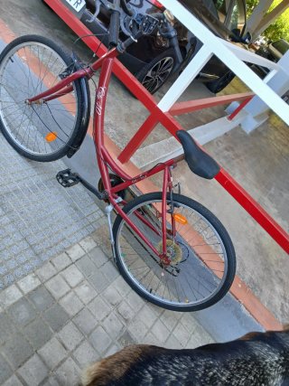 Bicicleta Paseo Mujer Roja