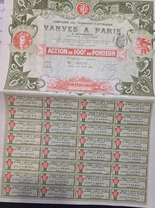 Lote de Acciones Históricas Tranvías.