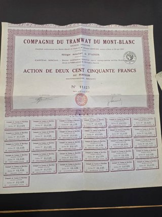 Lote de Acciones Históricas Tranvías.
