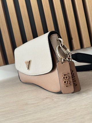Bolso Guess Beige y Marrón