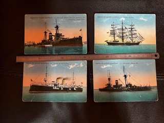 Lote 14 Postales Marina de Guerra Española años 20