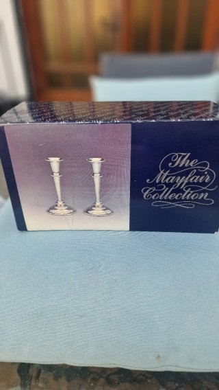 Candelabros Mayfair J.W. Bonser Plata