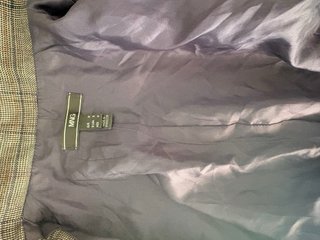 Chaqueta corta cuadros gris
