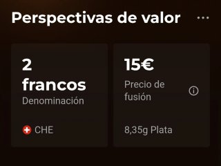 Suiza 2 Francos Plata 1964-B SC