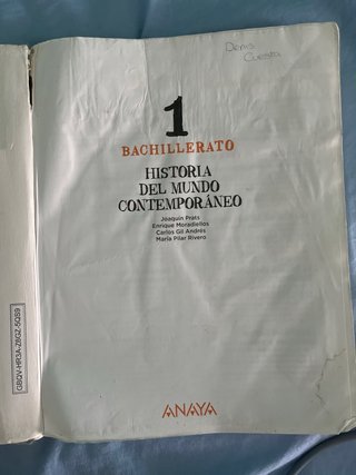 Historia del Mundo Contemporáneo 1 Bachillerato