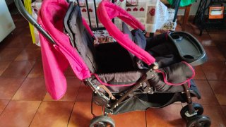 Carro Gemelar Doble + Carrito + Masic