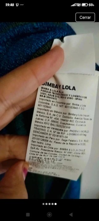 Vestido Bimba y Lola Rayas Azul/Verde