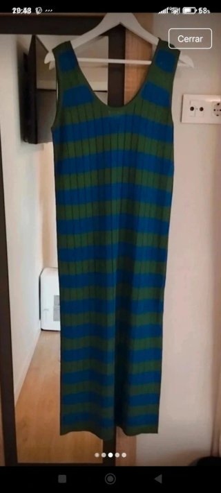 Vestido Bimba y Lola Rayas Azul/Verde
