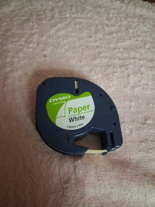 Cinta Dymo LetraTag Paper White