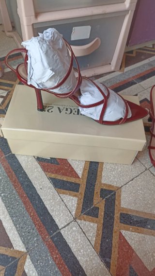 Scarpe con tacco Bottega 22 rosse