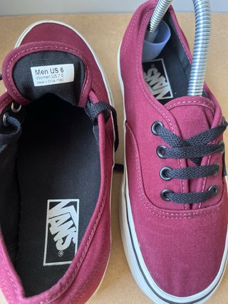 Zapatillas Vans Rojas y Negras Talla 38