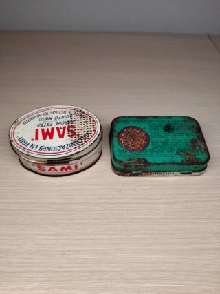 Lote de cajas de parches para moto Vintage