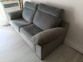 Sofá Cama Gris Tela