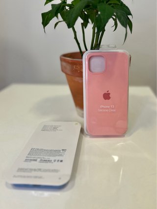 Funda Silicona iPhone 13 Rosa Nueva