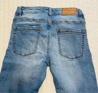 Jeans Pull&Bear Skinny Azules Rotos