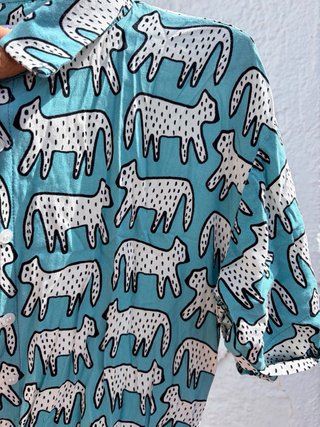 Mono corto estampado animal print