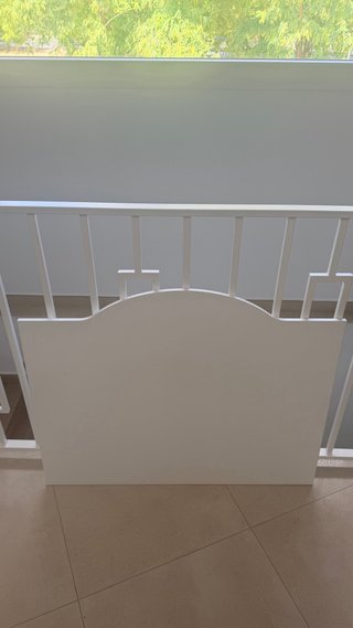 Cabecero Cama 90cm Madera Blanco