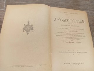 Libros El abogado popular antiguo