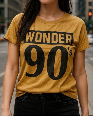 T-shirt Donna con Stampa Grafica Anni 90 Taglia L