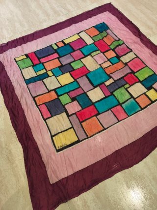 Seda Pañuelo foulard fular multicolor E. Zabalo