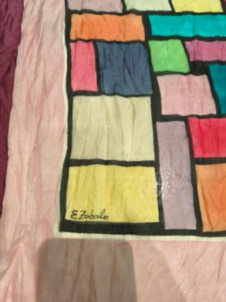Seda Pañuelo foulard fular multicolor E. Zabalo