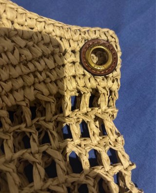 Bolso YSL de rafia con monedero