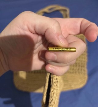 Bolso YSL de rafia con monedero