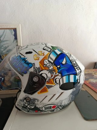 Casco Moto SHIRO Diseño Graffiti