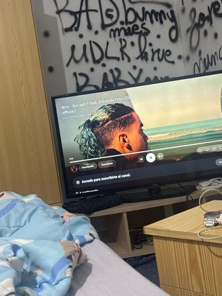 Televisión LG Negra y Marrón