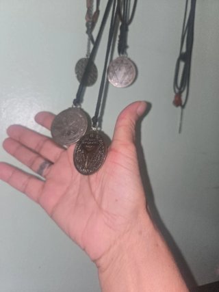 3 Colgantes con Cadenas Plata