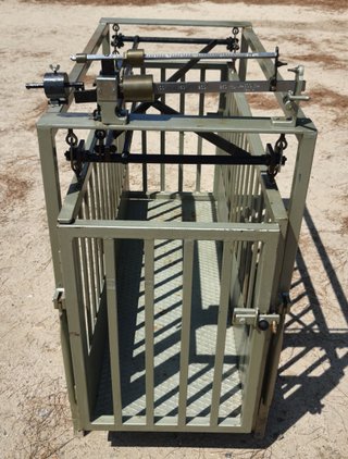Báscula jaula ganadera 300kg. cerdos, ovejas
