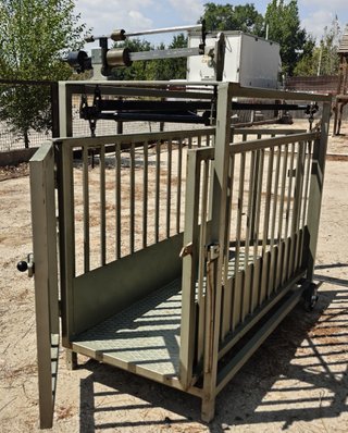 Báscula jaula ganadera 300kg. cerdos, ovejas