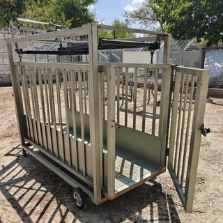 Báscula jaula ganadera 300kg. cerdos, ovejas