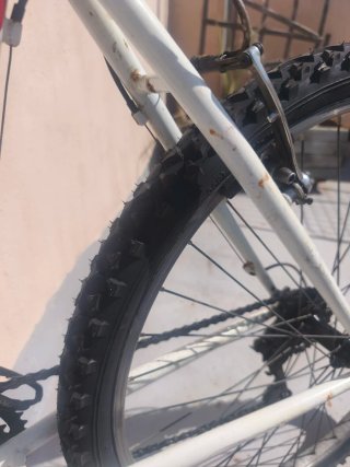 Bicicleta Decathlon 26 Negra/Blanca