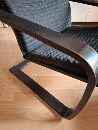 Sillón POÄNG IKEA Negro y Marrón