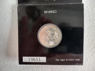 Moneda de plata Miguel de Cervantes