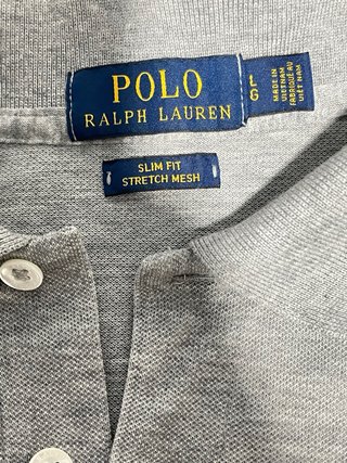 Polo Ralph Lauren Camisa Gris Talla L